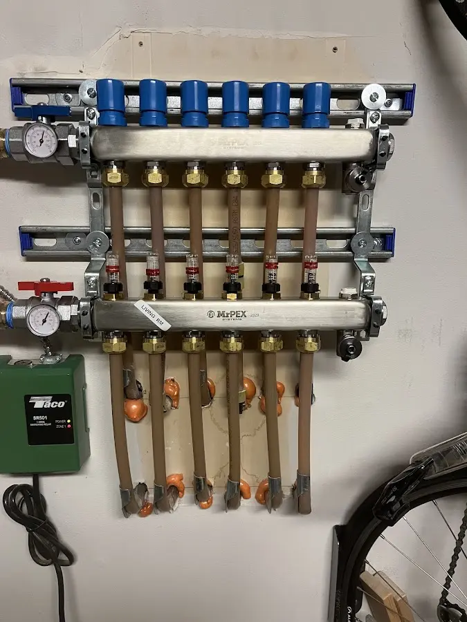 Plumber performing Gas Leak Detection at a residential property in Ossining